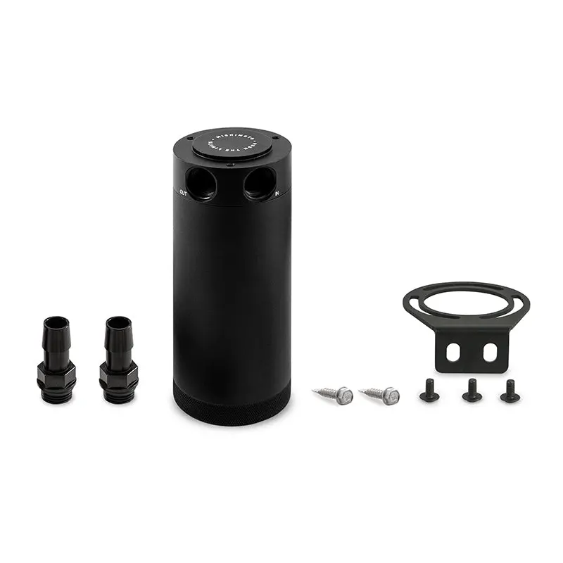 Mishimoto Universal 2-Port Universal Xl Baffled Catch Can - Black - Mmbcc-Cbtwo-Xlbk 1