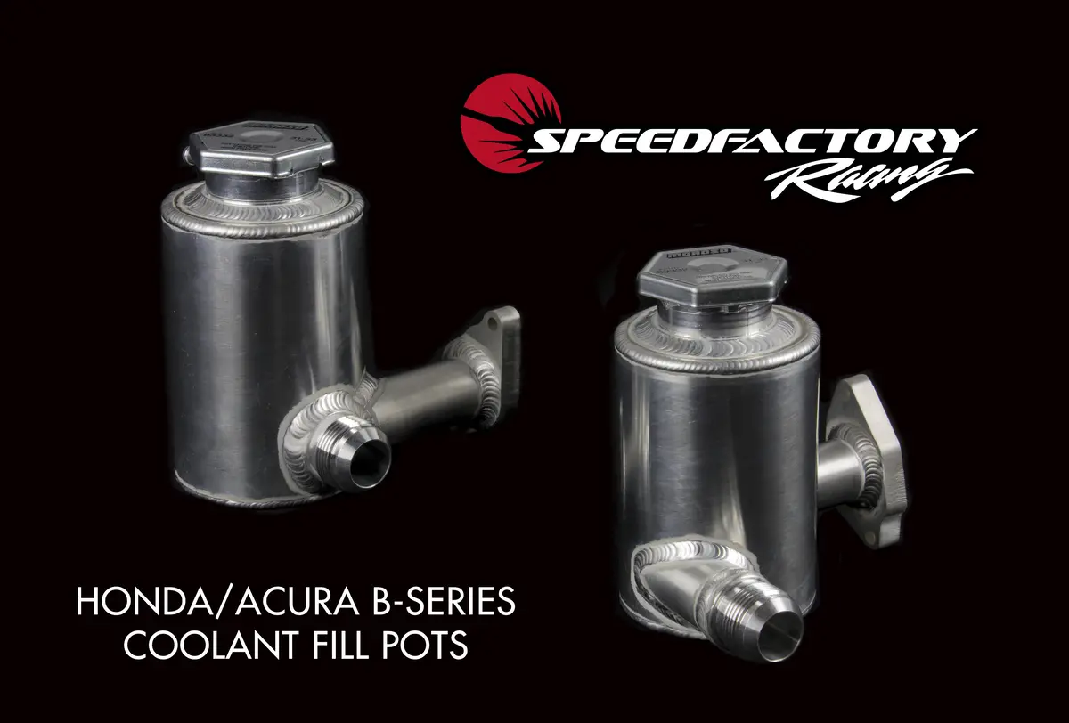 Speedfactory Racing Honda/Acura B-Series Race Cooling System Fill Pots - '-16An - B16/Type R - Sf-06-068 1