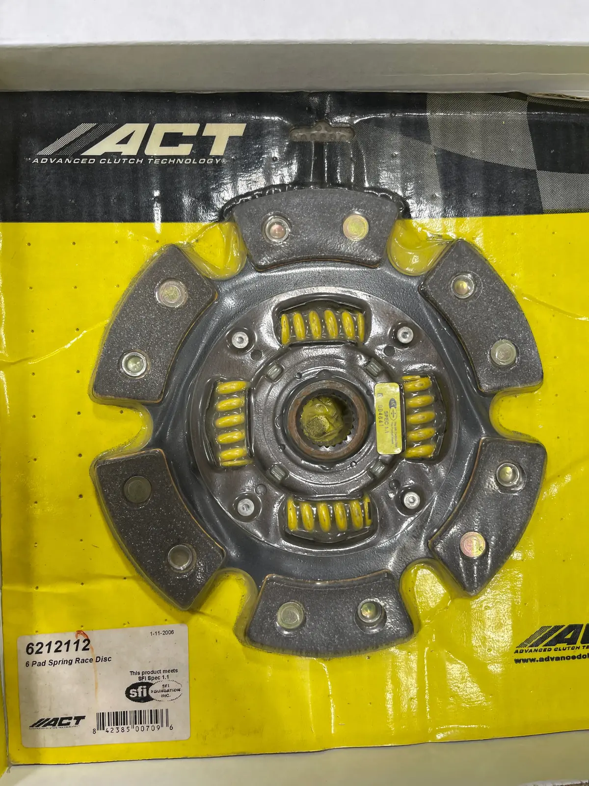 Act 6 Pad Spring Race Disc - 88-89 Prelude - Act6212112 **Clearance** 1