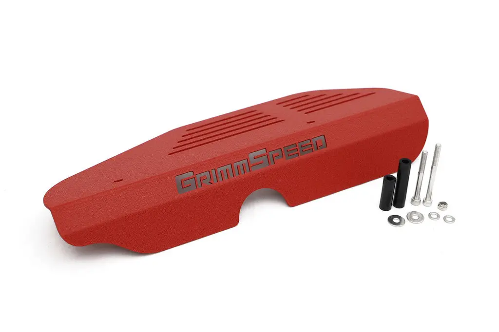 Grimmspeed Alternator Cover Red - Subaru Turbo Ej Engine - 099017 1