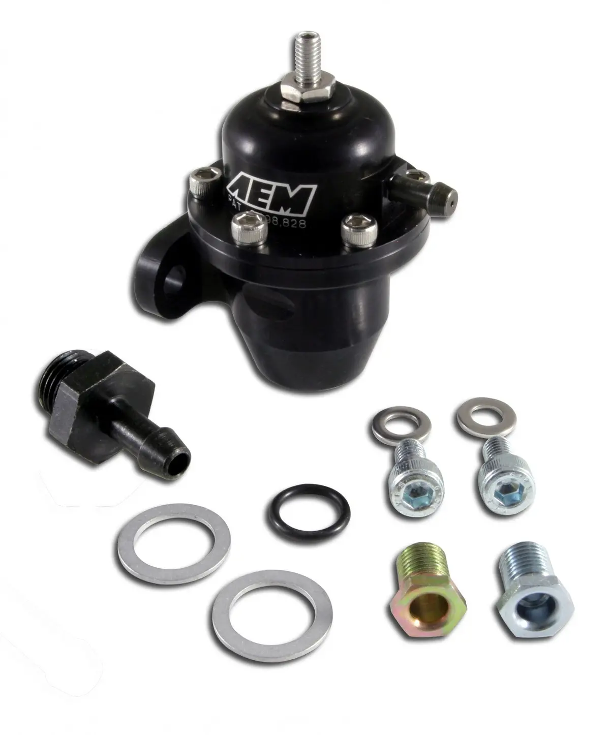 Aem Honda/Acura Adjustable Fuel Pressure Regulator - Inline Flange - 25-300Bk 1
