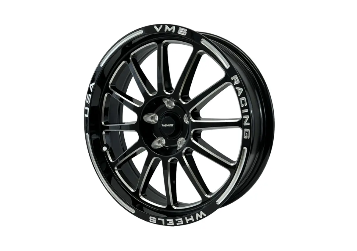 Vms Wheels Black Hawk 18X5 5X120 -25.4 Offset Black Milling Finish - Vwbh018 1