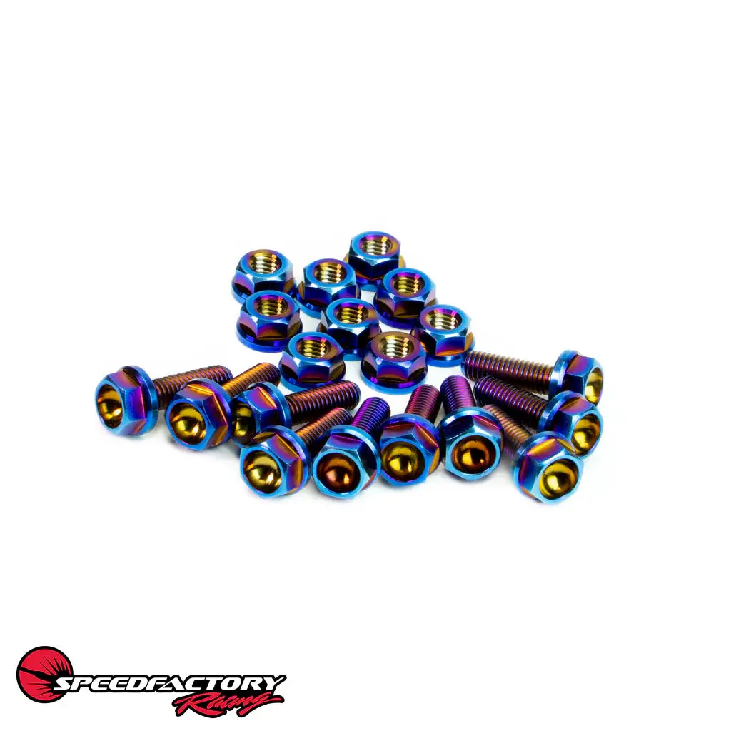 Speedfactory Racing B / D / H / F-Series (Except S2000) Titanium Oil Pan Hardware Kit - Burnt - Sf-02-080-B 1