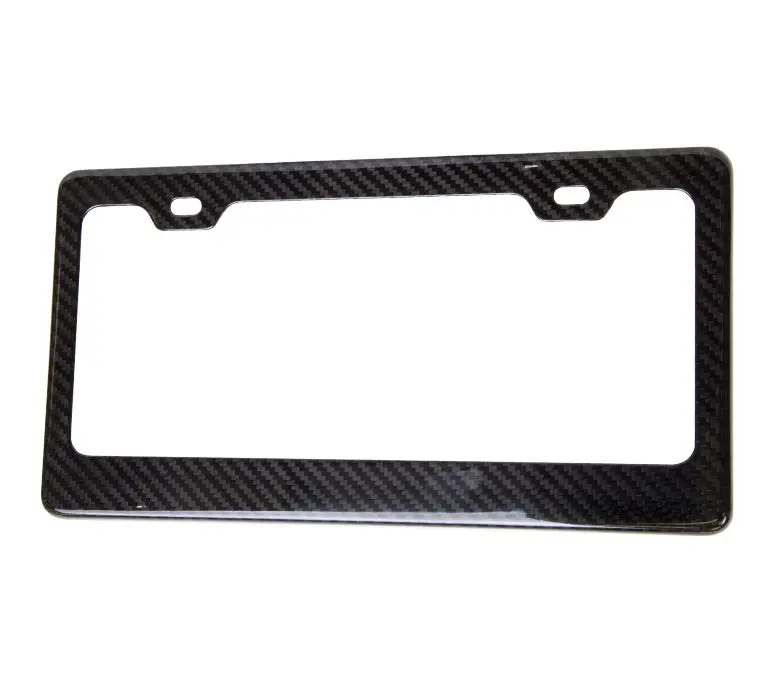 Nrg Carbon Fiber License Plate Frame Wet - Carb-P100 1