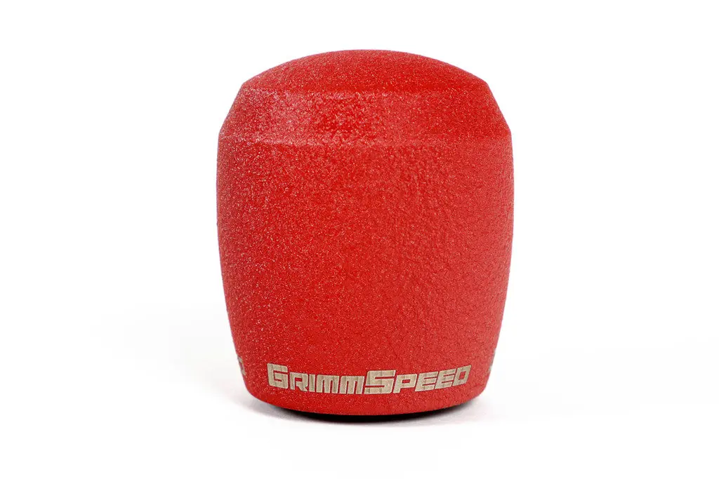 Grimmspeed Stubby Shift Knob, Stainless Steel Red [M12x1.25]- Manual Subaru, Focus Rs - 380003 1