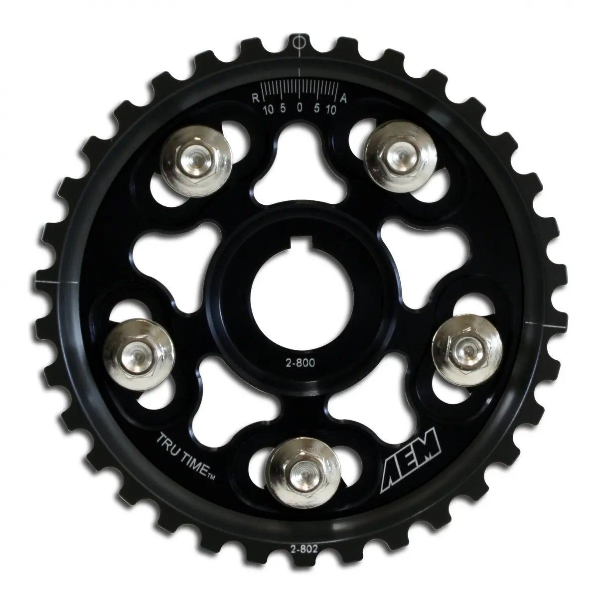 Aem Black Tru-Time Cam Gear - 90-01 Acura Interga Rs Ls Gs & Gsr/ 99-00 Honda Civic Si B16 B17 B18 B20 H23a1 - 23-802Bk 1