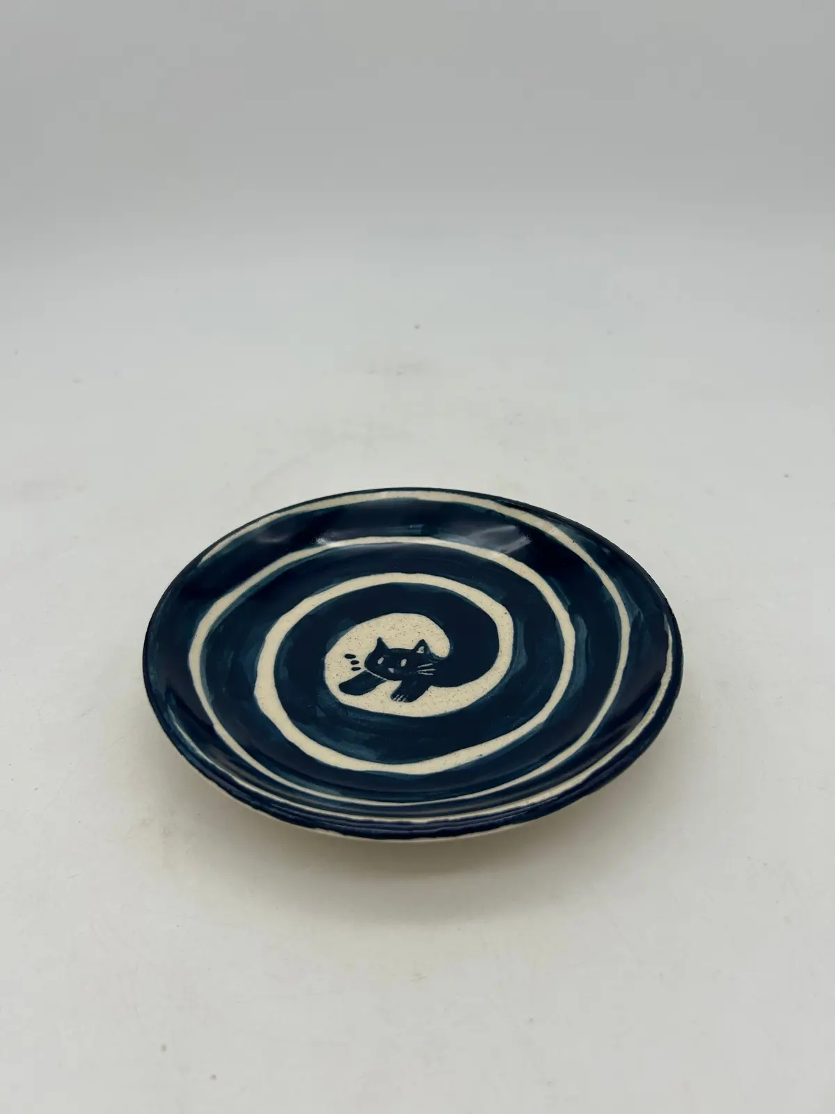 Spiral Cat Snack Plate 1