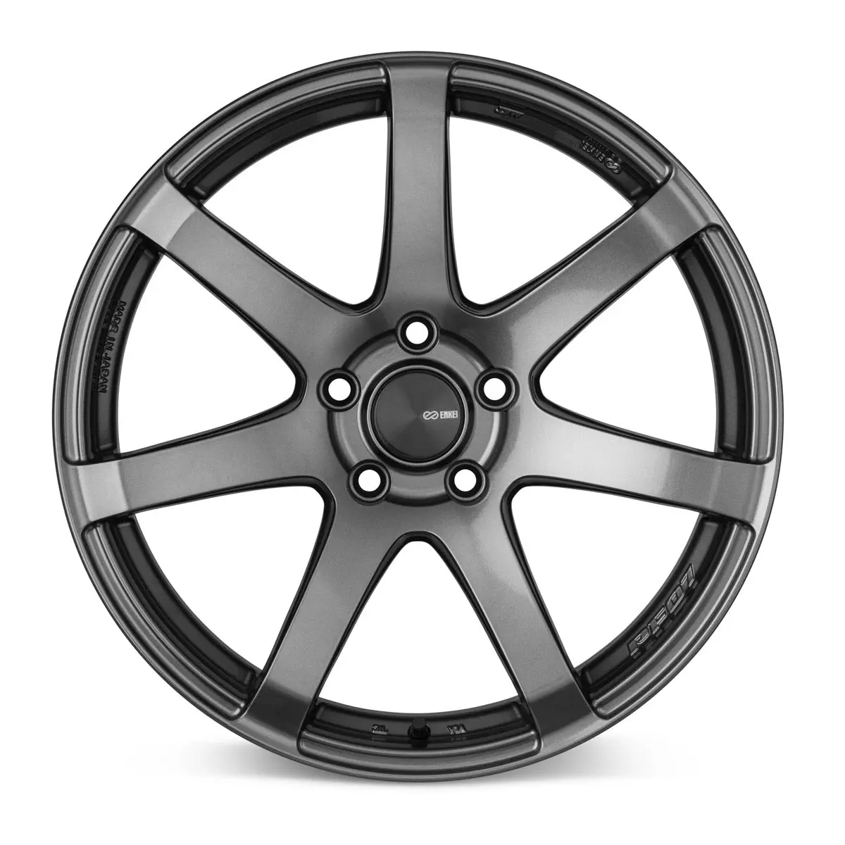 Enkei Pf07 18X8 5X112 50Mm Offset 75Mm Bore Silver Wheel - 490-880-4450Ds 2