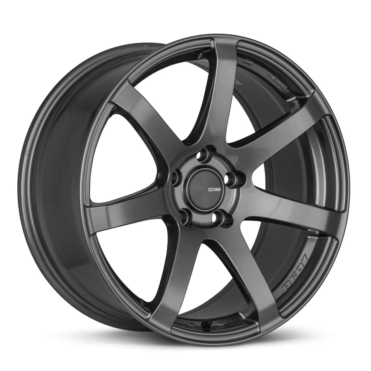 Enkei Pf07 17X7.5 4X100 42Mm Offset Dark Silver Wheel - 490-775-4942Ds 1