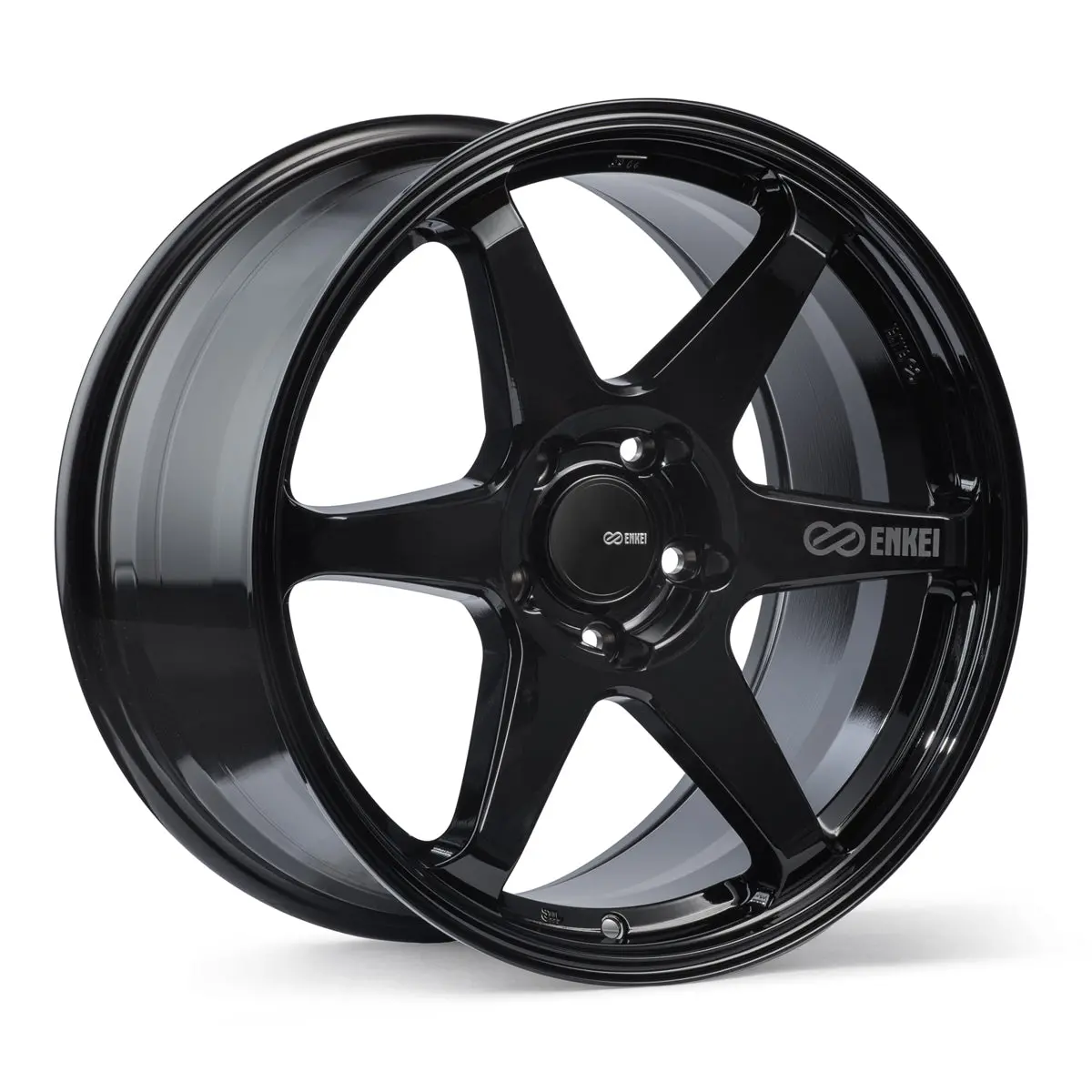 Enkei T6r 18X9.5 38Mm Offset 5X114.3 Bolt Pattern 72.6 Bore Gloss Black Wheel - 539-895-6538Bk 1