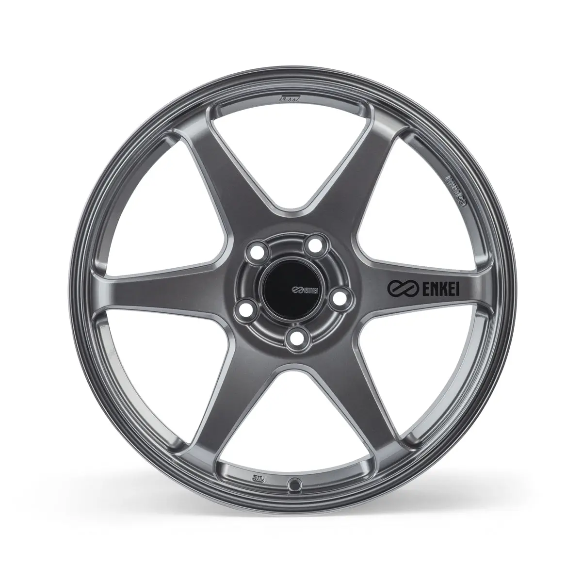 Enkei T6r 18X9.5 45Mm Offset 5X100 Bolt Pattern 72.6 Bore Gloss Gunmetal Wheel - 539-895-8045Gm 2