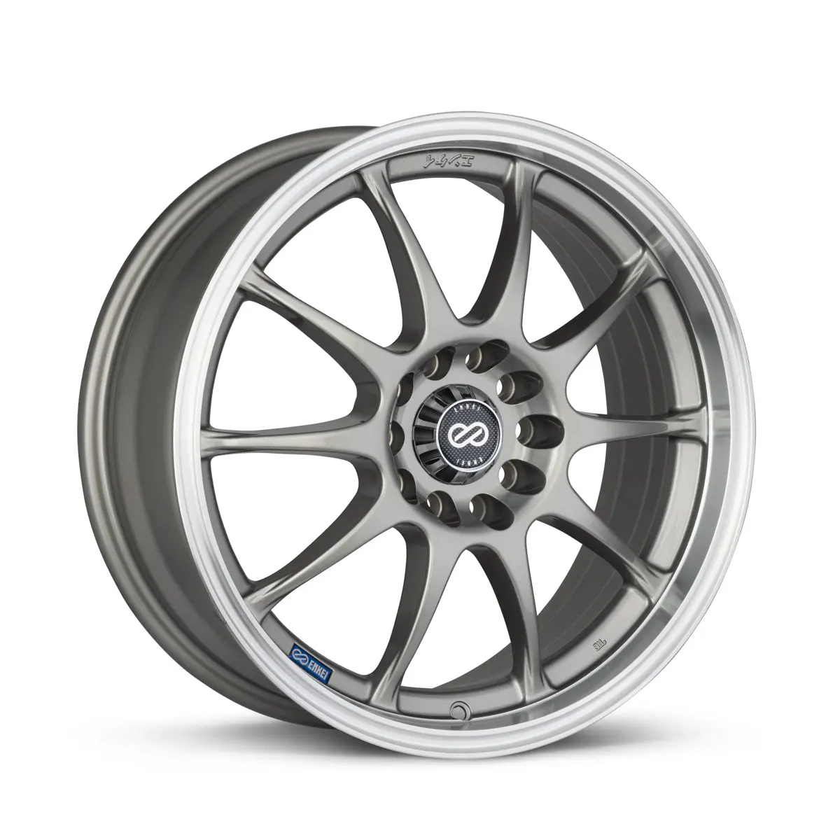 Enkei J10 15X6.5 4X100/108 38Mm Offset 72.6Mm Bore Dia Silver W/ Machined Lip Wheel - 409-565-11Sp 1