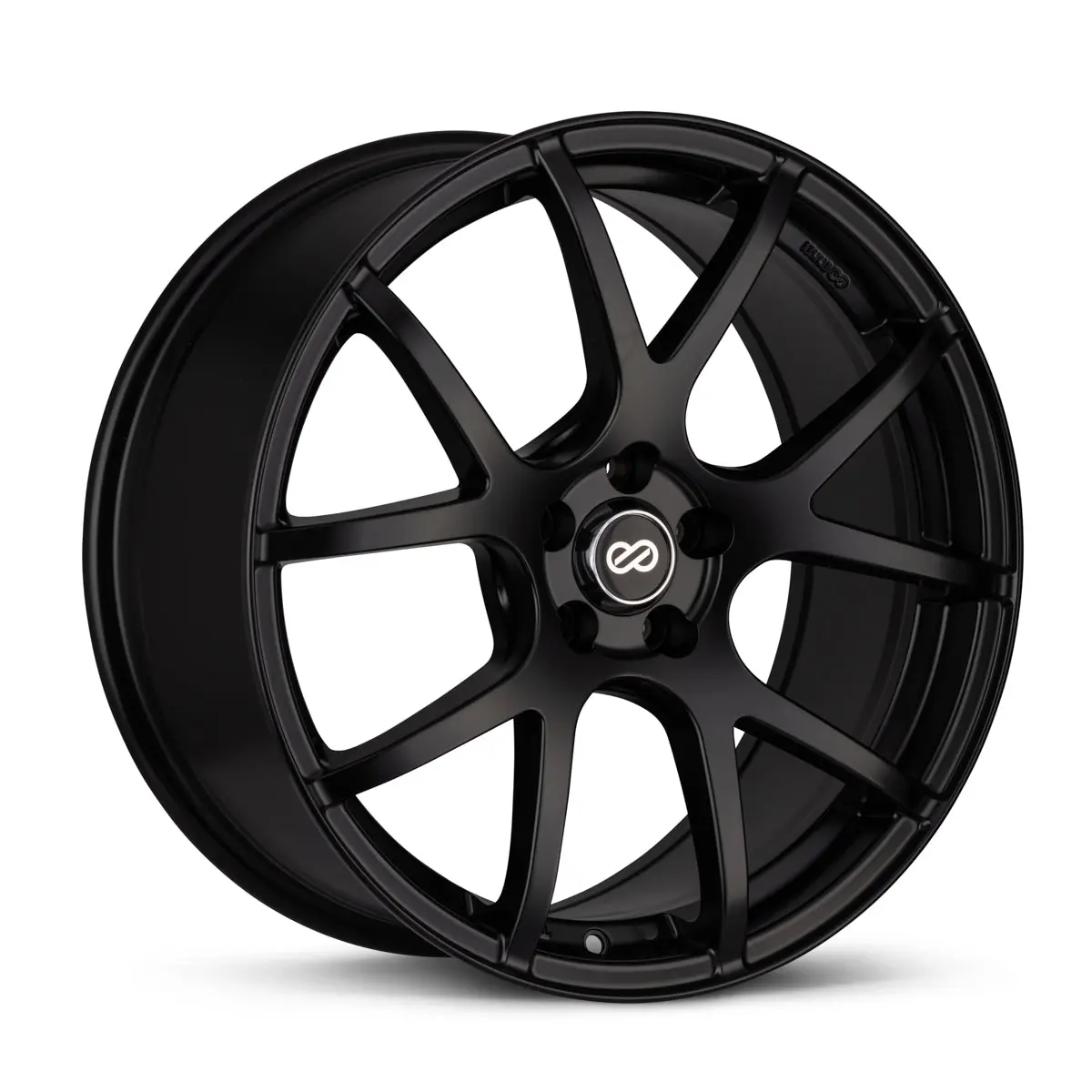Enkei M52 17X7.5 42Mm Offset 4X100 Bolt Pattern 72.6Mm Bore Dia Matte Black Wheel - 480-775-4942Bk 1