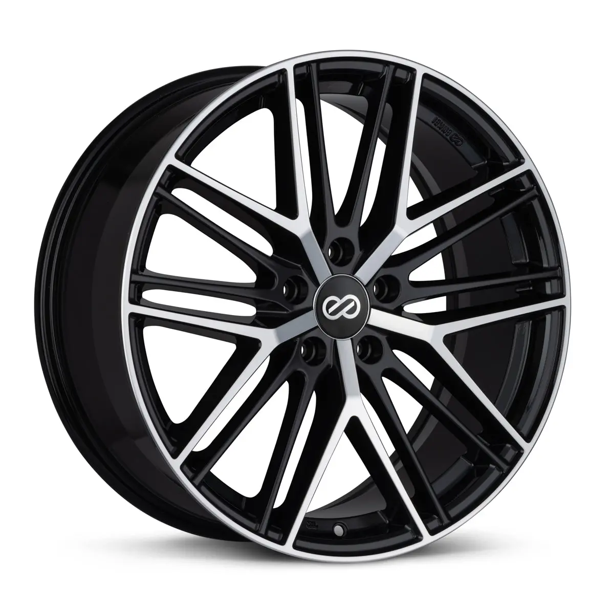 Enkei Phantom 18X8 5X114.3 40Mm Offset 72.6Mm Bore Black Machine Wheel - 518-880-6540Bkm 1