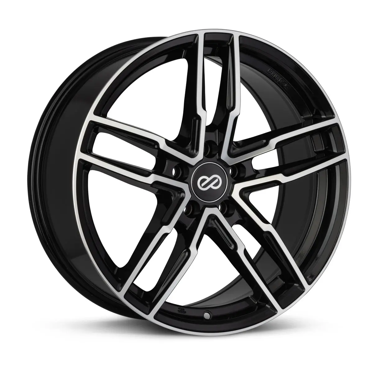 Enkei Ss05 17X7.5 5X100 45Mm Offset 72.6Mm Bore Black Machined Wheel - 511-775-8045Bkm 1
