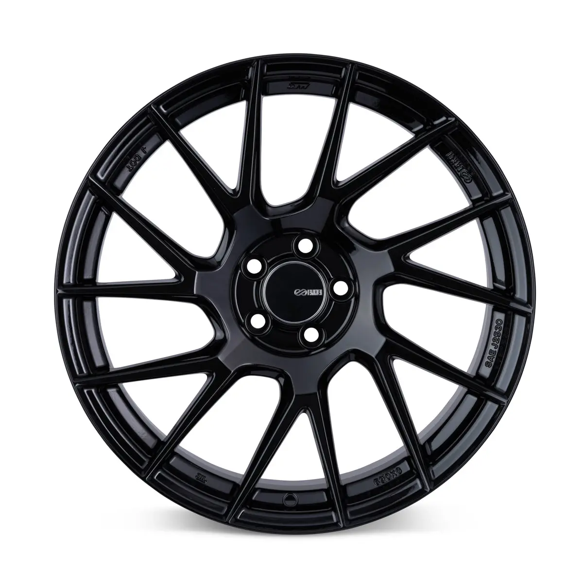 Enkei Tm7 18X8.5 5X114.3 38Mm Offset 72.6Mm Bore Gloss Black Wheel - 507-885-6538Bk 2