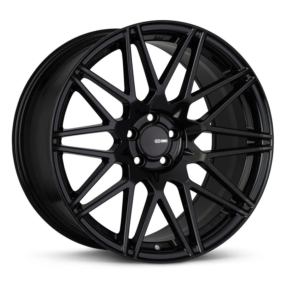 Enkei Tms 18X8.5 5X114.3 38Mm Offset 72.6Mm Bore Gloss Black Wheel - 515-885-6538Bk 1