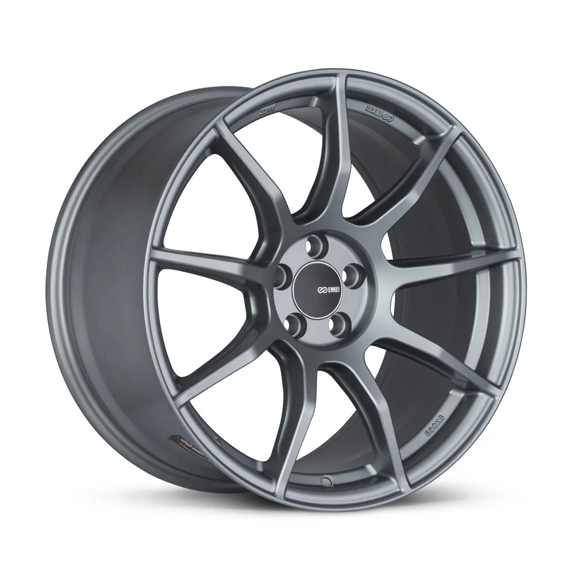 Enkei Ts9 17X8 5X112 45Mm Offset 72.6Mm Bore Grey Wheel - 492-780-4445Gr 1