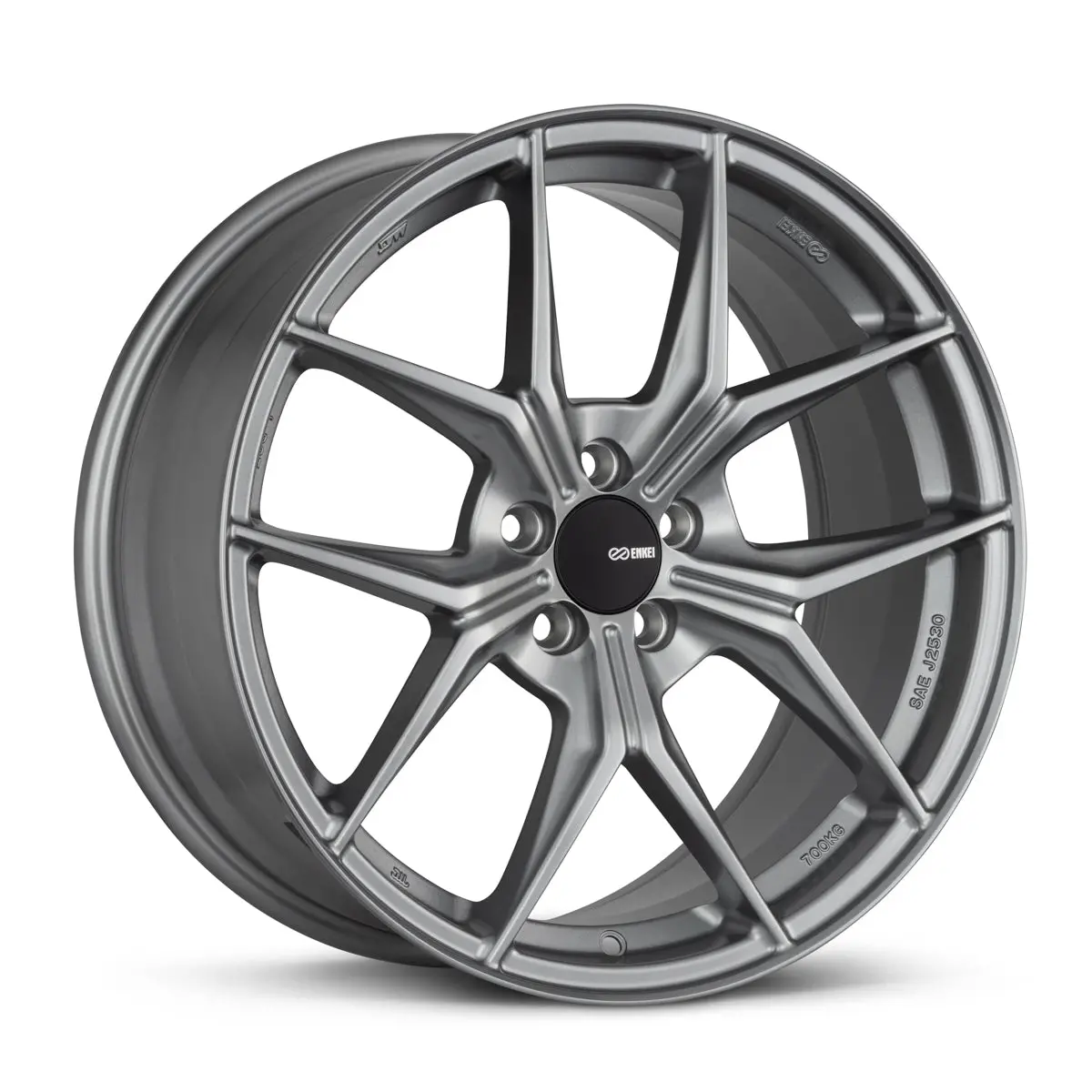 Enkei Tsr-X 18X8 45Mm Offset 5X100 Bp 72.6Mm Bore Storm Gray Wheel - 529-880-8045Gr 1