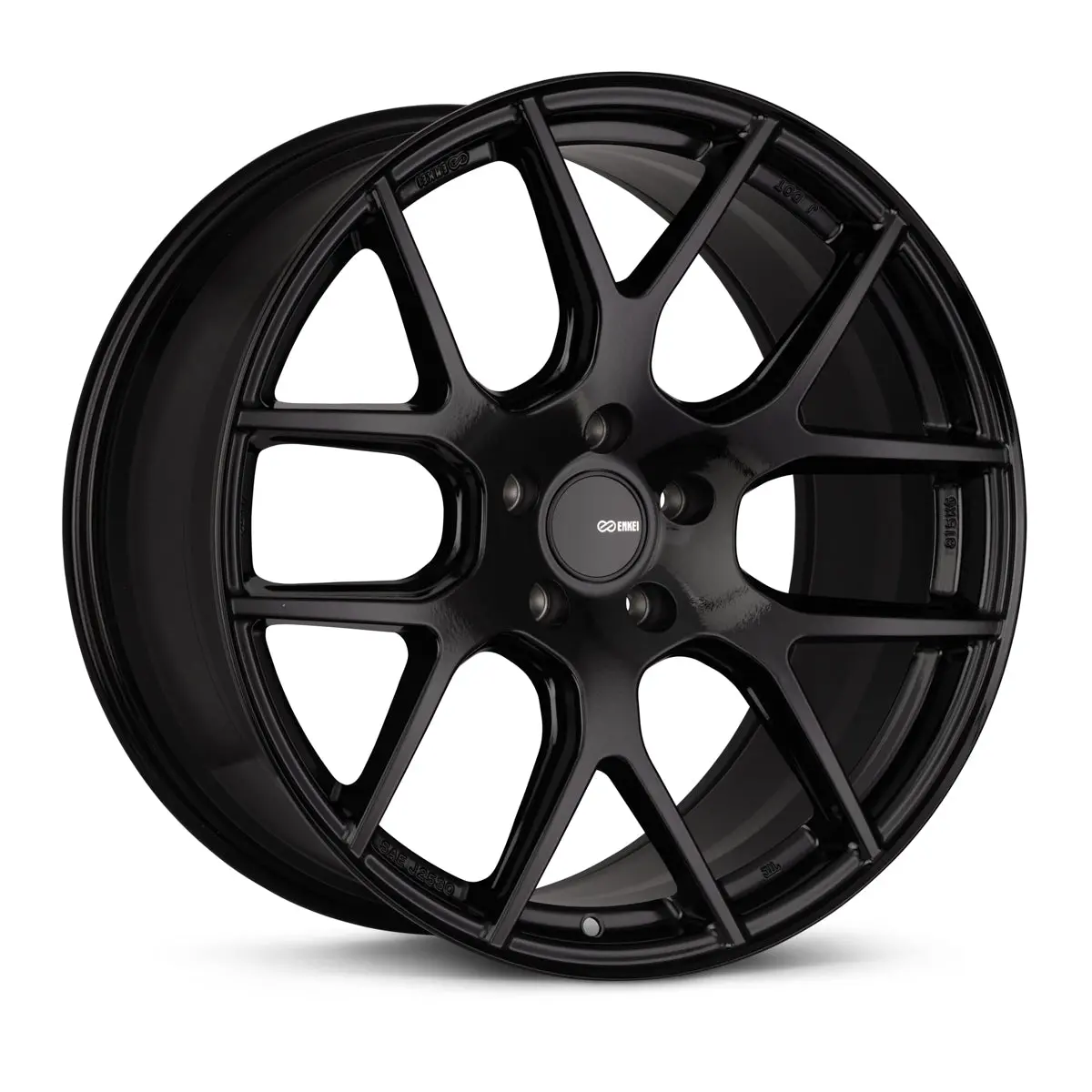 Enkei Xm-6 18X8 5X112 45Mm Offset 72.6Mm Bore Gloss Black Wheel - 531-880-4445Bk 1