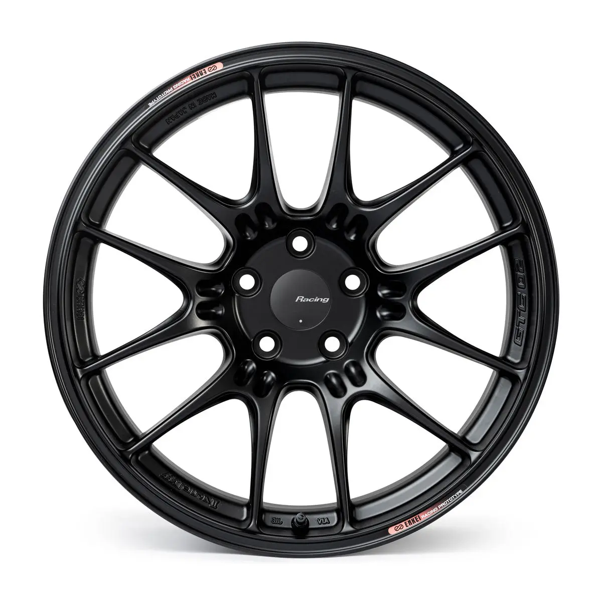 Enkei Gtc02 18X8 5X114.3 45Mm Offset 75Mm Bore Matte Black Wheel - 534-880-6545Bk 2