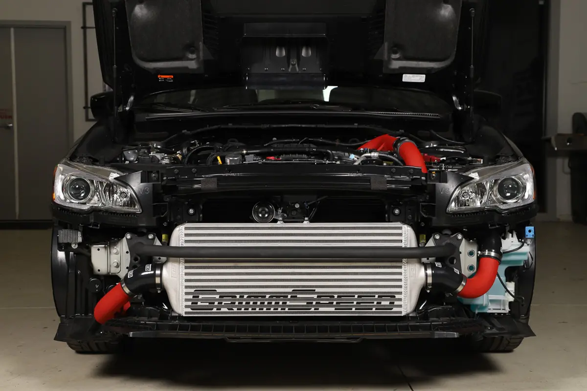 Grimmspeed Front Mount Intercooler Kit [Inc. Red Piping] - Subaru 15-21 Wrx - 090238 1
