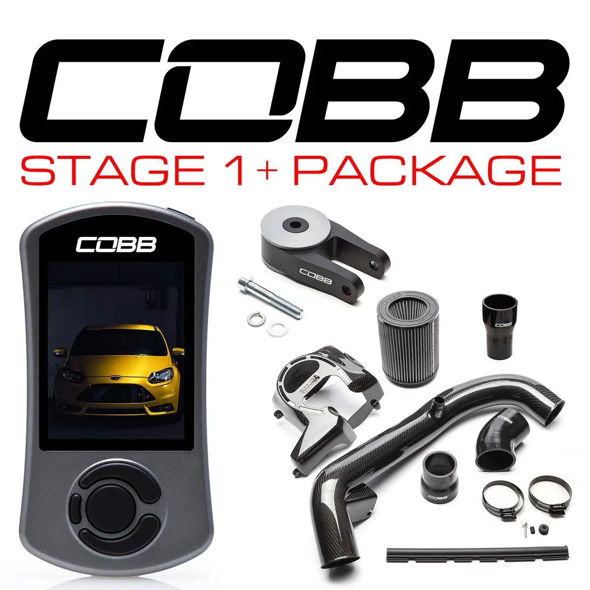 Cobb Tuning  Ford Stage 1 + Carbon Fiber Power Package Focus St 2013-2018 - For001fo1pcf 1