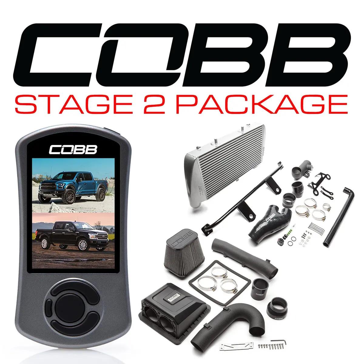 Cobb Tuning  Ford Stage 2 Power Package Silver F-150 Ecoboost Raptor / Limited - For0050020sl 1