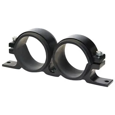 Fuel Pump Dual Bracket For Bosch 044 Or Similar 60Mm Od, Black - Fpdb-Blk 1