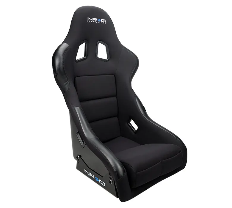 Nrg Frp Fiberglass Bucket Seat - Race Style Bolster/Lumbar Black - (Medium) - Frp-311 1