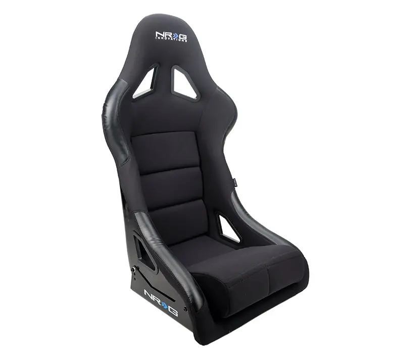 Nrg Frp Fiberglass Bucket Seat - Street/Track Comfort Style Black - (Medium) - Frp-330 1