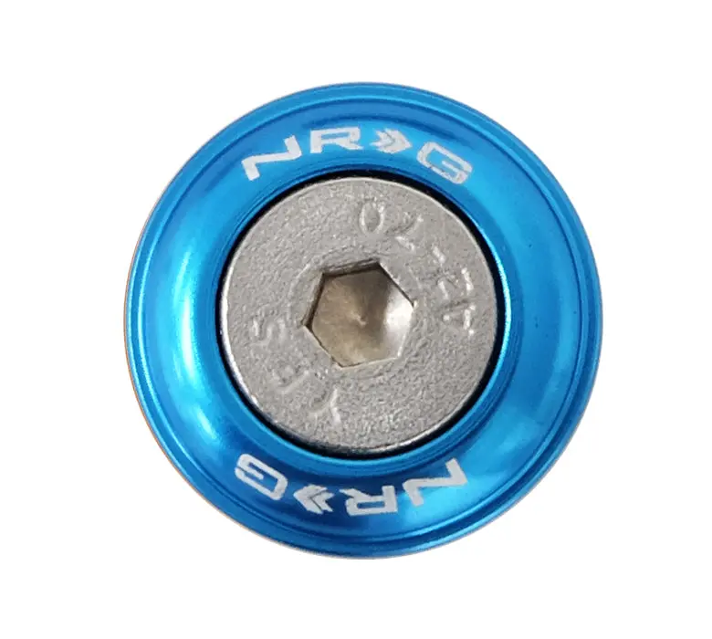 Nrg Fender Washer Kit, Set Of 10, Blue, Rivets For Plastic - Fw-100Bl 1