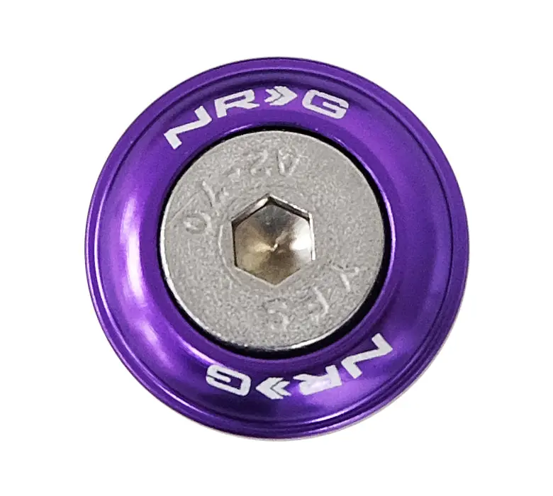 Nrg Fender Washer Kit, Set Of 10, Purple, Rivets For Plastic - Fw-100Pp 1