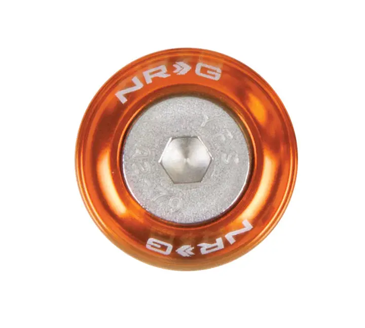 Nrg Fender Washer Kit, Set Of 10, Orange, Rivets For Metal - Fw-110Or 1