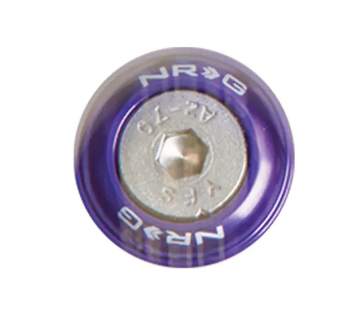 Nrg Fender Washer Kit, Set Of 10, Purple, Rivets For Metal - Fw-110Pp 1