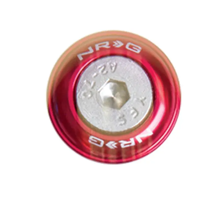 Nrg Fender Washer Kit, Set Of 10, Red, Rivets For Metal - Fw-110Rd 1