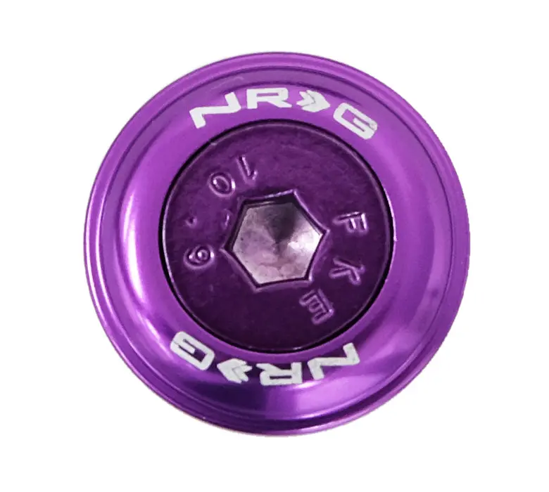 Nrg Fender Washer Kit, Set Of 10, Purple With Color Matched Bolts, Rivets For Plastic - Fw-150Pp 1