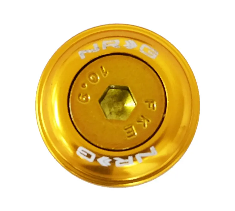 Nrg Fender Washer Kit, Set Of 10, Rose Gold With Color Matched Bolts, Rivets For Plastic - Fw-150Rg 1