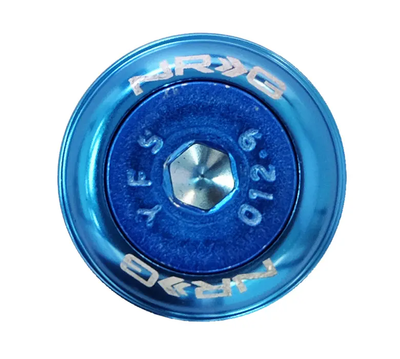 Nrg Fender Washer Kit, Set Of 8, Blue With Color Matched Bolts, Rivets For Plastic - Fw-800Bl 1