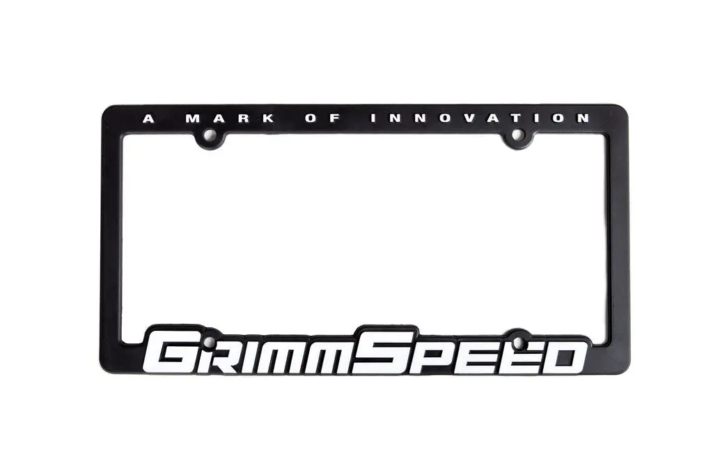 Grimmspeed License Plate Frame - Grimmspeed Text (Single) - 111006 1