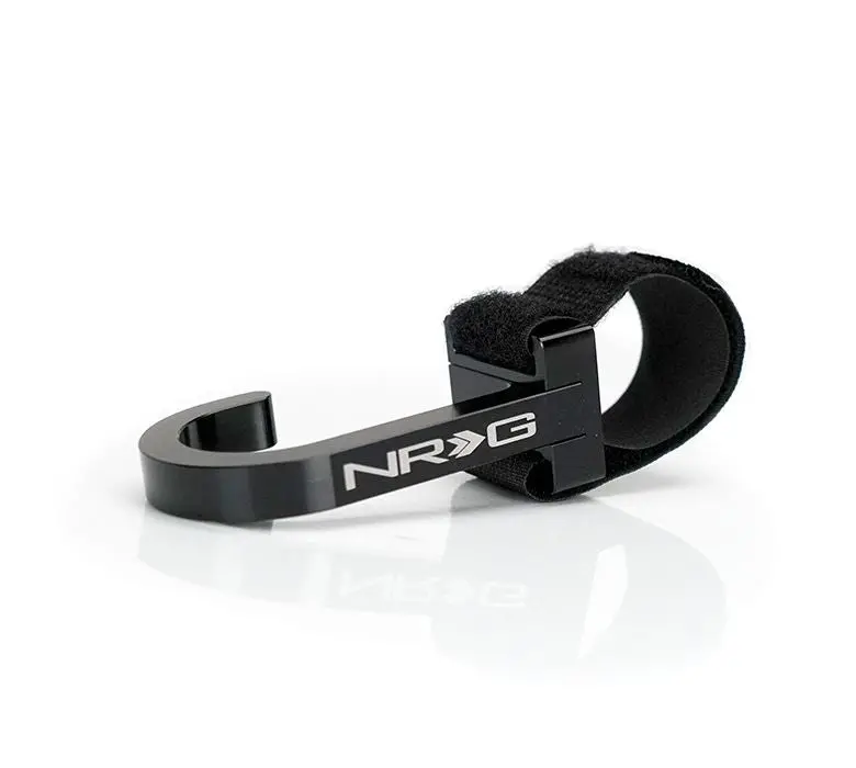 Nrg Universal Cnc Steering Wheel Hook With Velcro Black - Str-100Bk 1