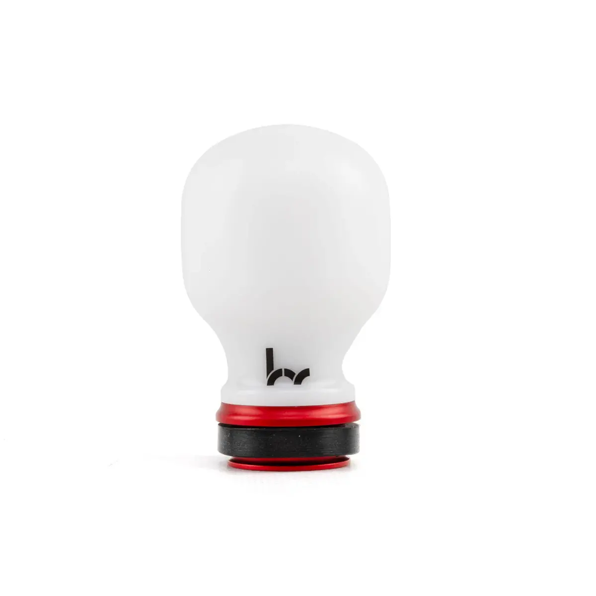 Hybrid Racing Delrin Chicane Shift Knob (White/Red) M10x1.50 - Hyb-Nob-01-27 1