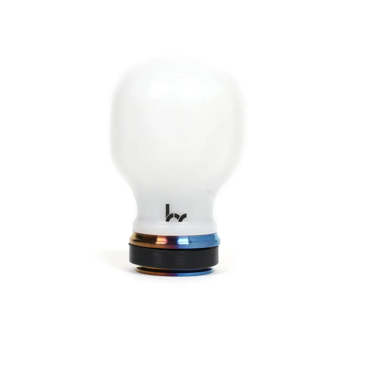 Hybrid Racing White/Titanium Chicane Shift Knob M10x1.50 - Hyb-Nob-01-38 1