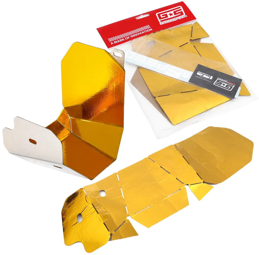 Grimmspeed Turbo Heat Shield Reflect-A-Gold Foil - Direct Fit For Grimmspeed V2 Heat Shield - Gs092018 1