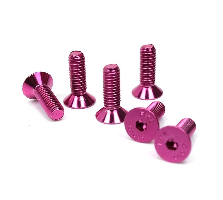 Nrg Steering Wheel Screw Kit Upgrade Pink "Conical" - Sws-100Pk 1