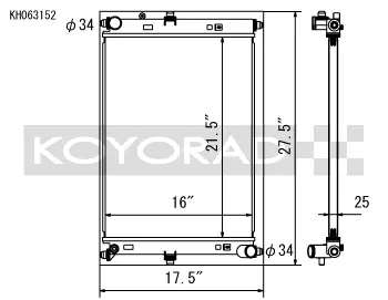 Koyo Radiator - 16-21 Mazda Mx-5 Miata 2.0L I4 (Mt) - Kh063152 2
