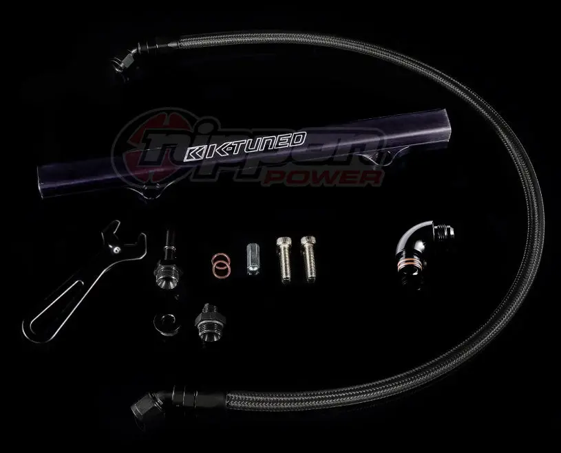 K-Tuned K-Series Fuel Rail Kit With Factory K-Series Center Feed (Rsx/Ep3/8Th/9Th Gen Civic) - Black - Ktd-Kcf-Blk 1