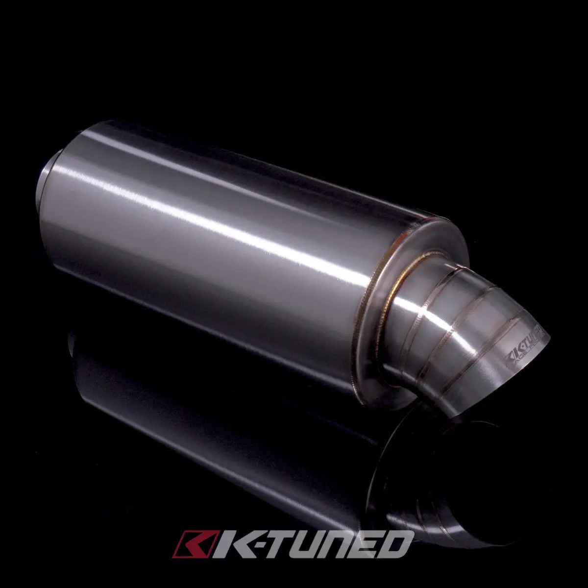 K-Tuned Universal Muffler - Turndown 2.5" Inlet / 3.5" Exit - Ktd-Mftd-25 1