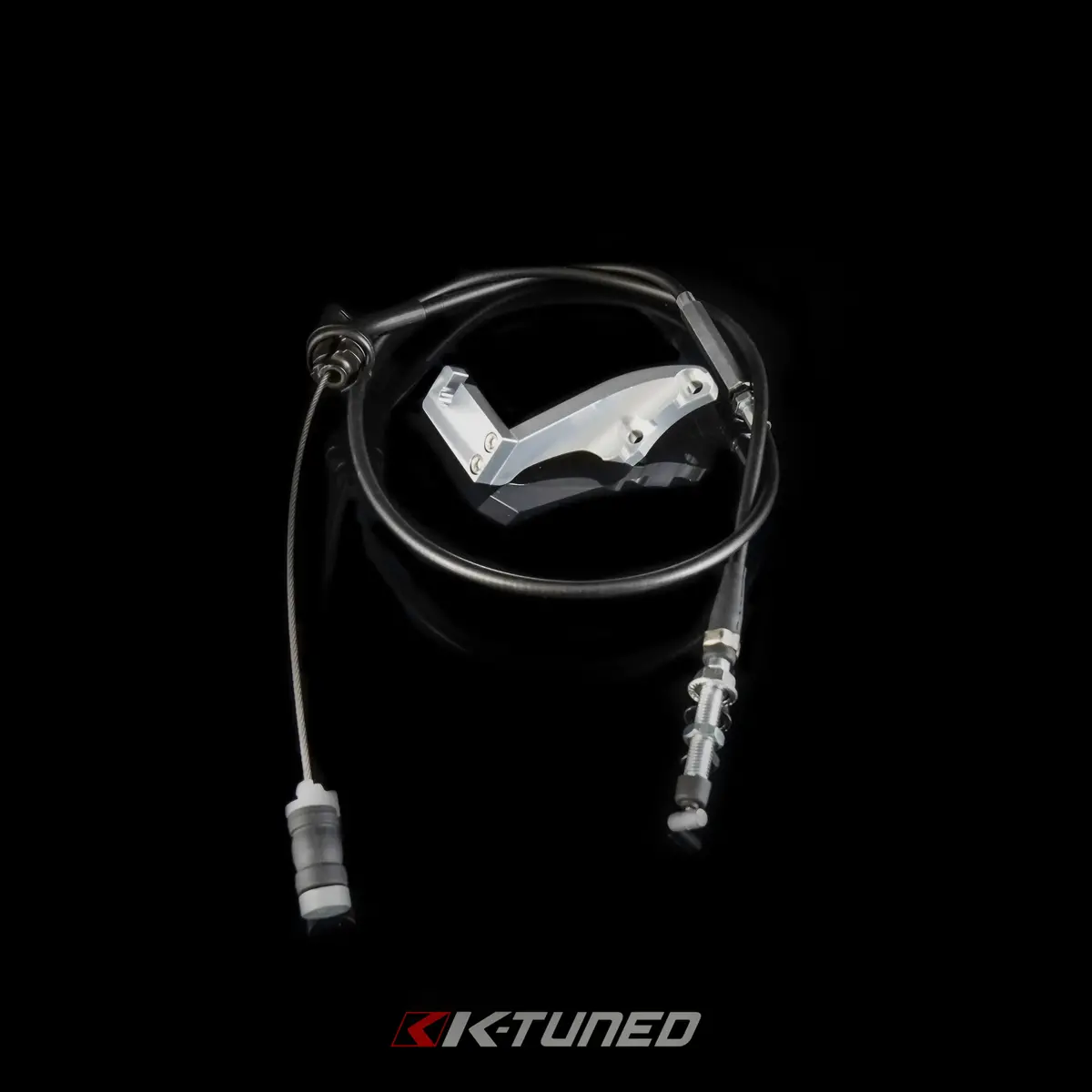 K-Tuned Center Feed / Itb Throttle Cable W/Universal Billet Bracket - 1250Mm - Ktd-Tcu-125 1