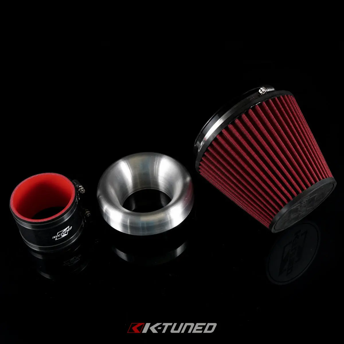 K-Tuned V-Stack Combo (3.0") - V-Stack, Filter, Sillicone Coupler, And Clamps - Ktd-Vst-C30 1